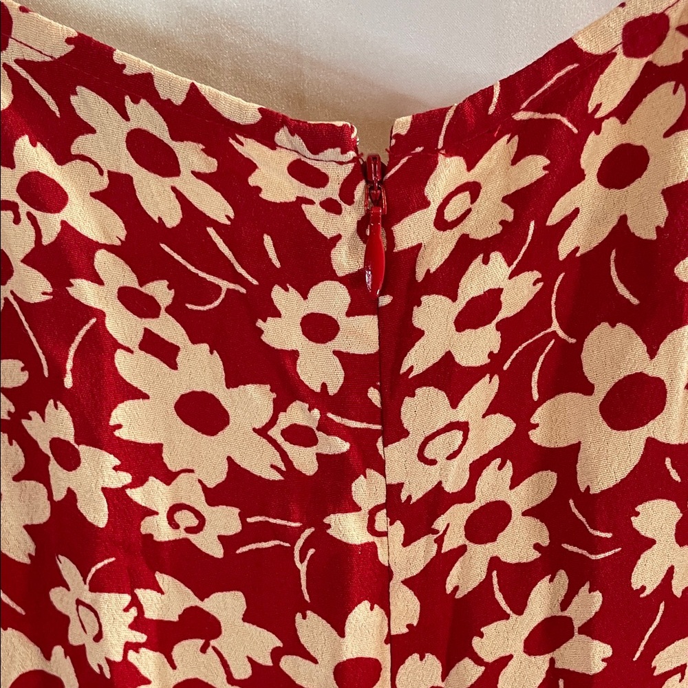 Madewell Crimson Floral Romper - Picture 8 of 11